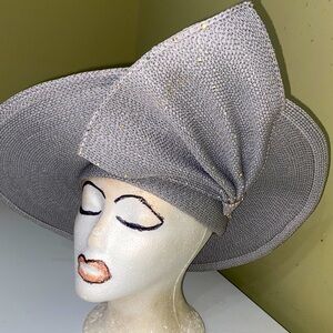 Fabulous Gray Dress / Church Hat by George Zamau’l N Y